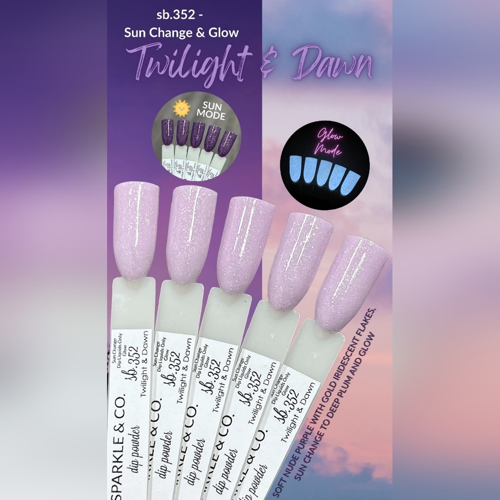 Sparkle & Co Sb. 352 Twilight & Dawn mini dip powder
